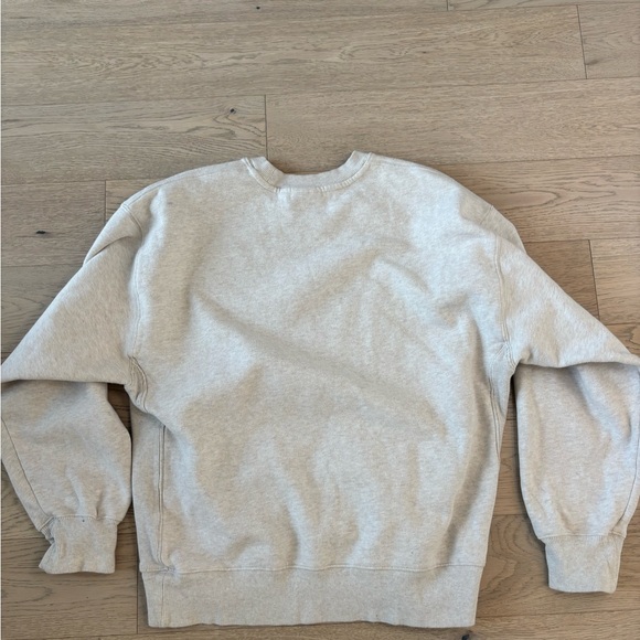 TNA Light Gray Crewneck Sweater Boyfriend Fit Size Medium - Picture 3 of 3